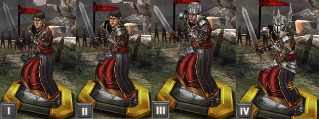 Tier progression of Templar Carver in Heroes of Dragon Age