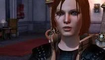 Leliana en la misión Fe de Dragon Age II.