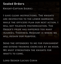 Sealed Orders