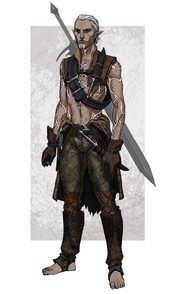 Concept art of Fenris in Dragon Age: The World of Thedas Volume 2