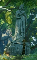 Andraste Statue in den Smaragdgräbern