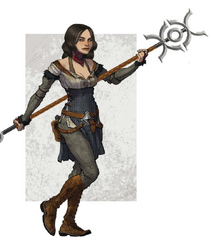 Concept art of Bethany in Dragon Age: The World of Thedas Volume 2.