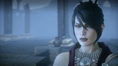 Morrigan zeigt dem Inquisitor den "Kreuzweg"