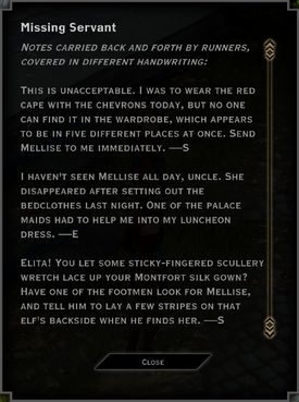 Missing Servant