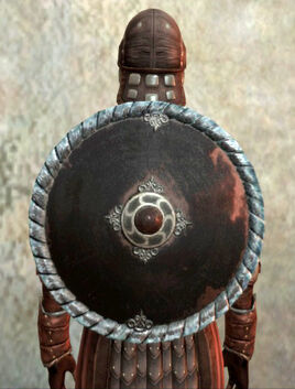 Small metal round shield