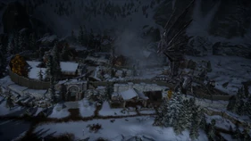 The dragon flying over Haven