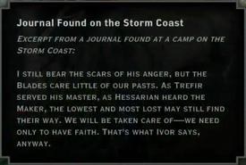 Note Text - Journal Found on the Storm Coast