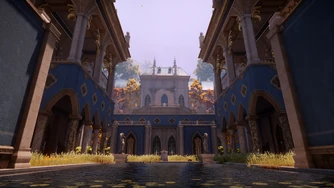Chateau courtyard