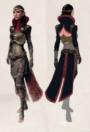 Concept art of Merrill for the cancelled expansion for Dragon Age II, Exalted March.