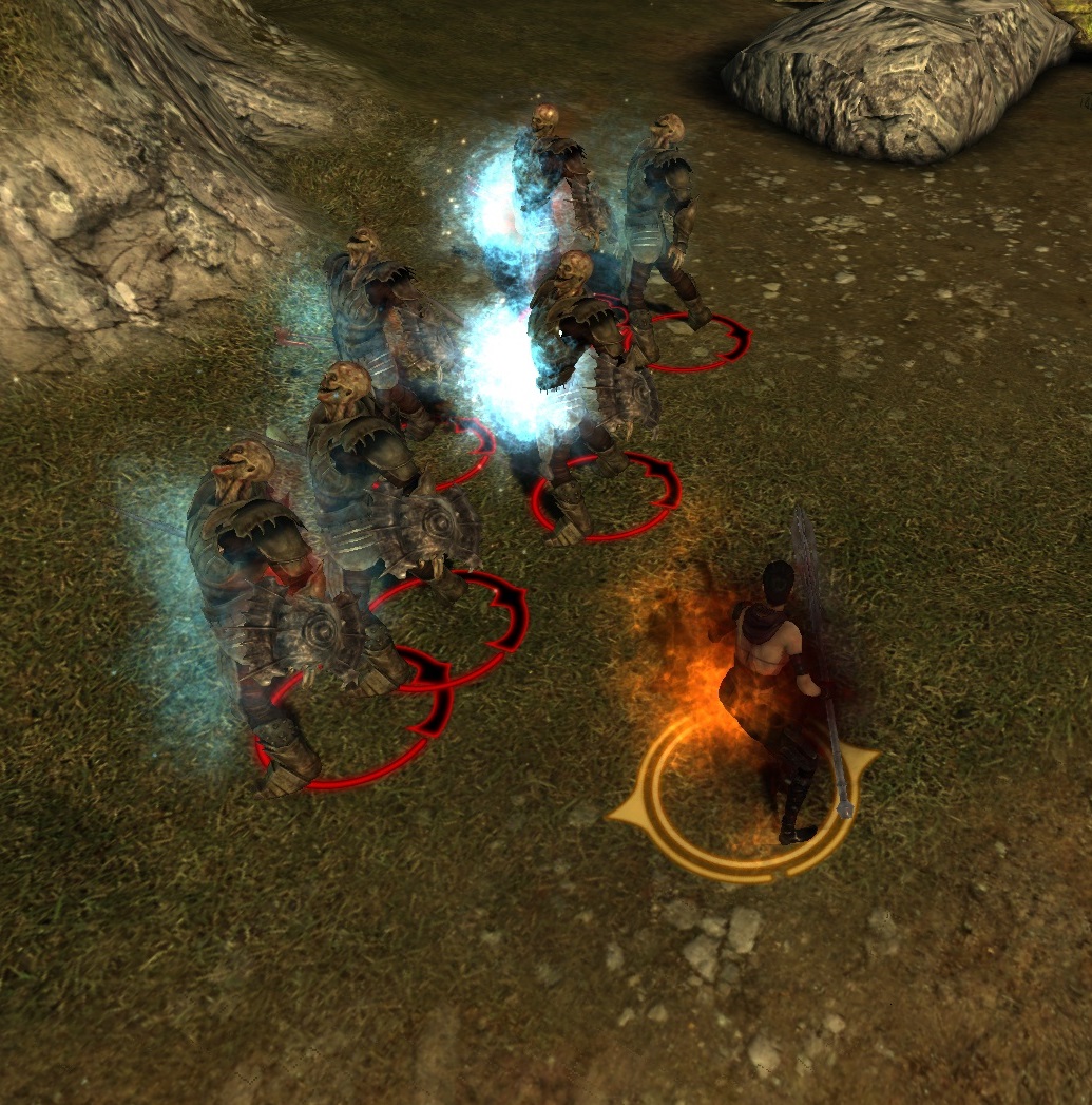 how to cast area effect spells dragon age 2 on pc