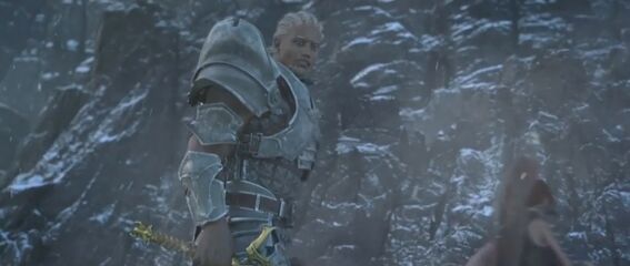 Sten's appearance in the Sacred Ashes trailer