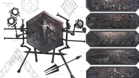 Concept art of the mosaics