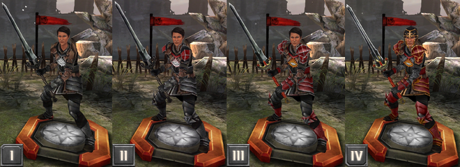 Tier progression of Cassandra Pentaghast in Heroes of Dragon Age