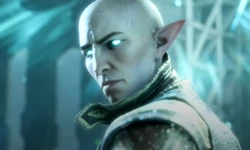 Solas during the ritual in the Arlathan Forest