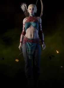 Sera in der Rüstung