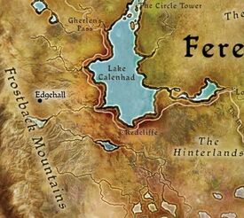 Edgehall location on the map of Ferelden