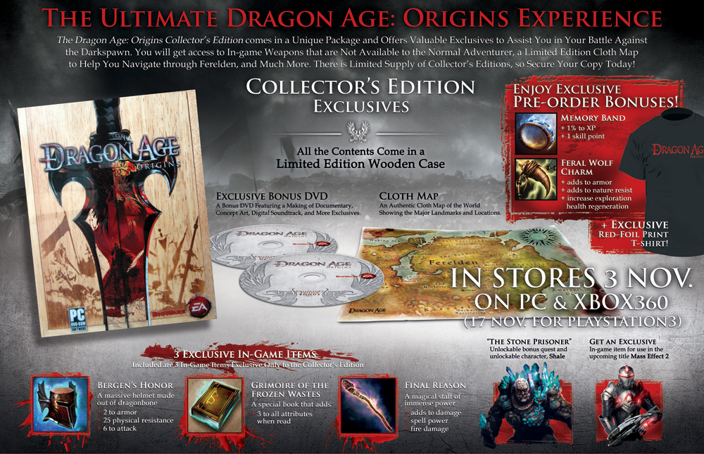 Dragon Age: Origins Collector's Edition | Dragon Age Wiki | Fandom