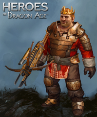 Promotional image of Viscount Varric in Heroes of Dragon Age