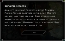 Duhaimenotes.png (145 KB) Found in Villa Maurel's courtyard pavilion; Duhaime's notes on Auguste & Maliphant