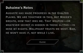 Note: Duhaime's Notes