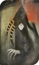 Tarotkarte des Dämons der Angst