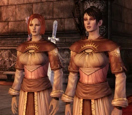 Leliana und Morrigan als Kirchenschwestern