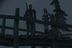 Marjolaine and  Raleigh confronted