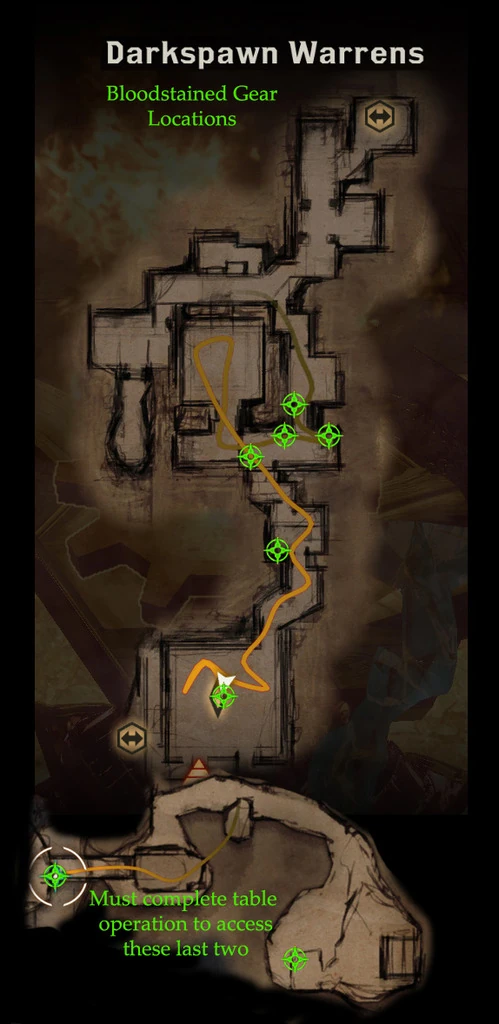 Dragon age inquisition шестерни на глубинных тропах карта