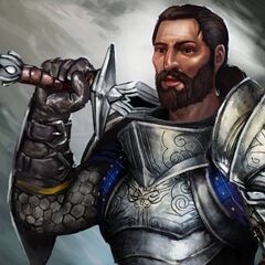 Artwork of Duncan in Heroes of Dragon Age