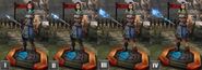 Tier progression of Grey Warden Bethany in Heroes of Dragon Age