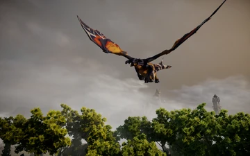 Gamordanischer Sturmreiter, der Hohe Drache in diesem Gebiet