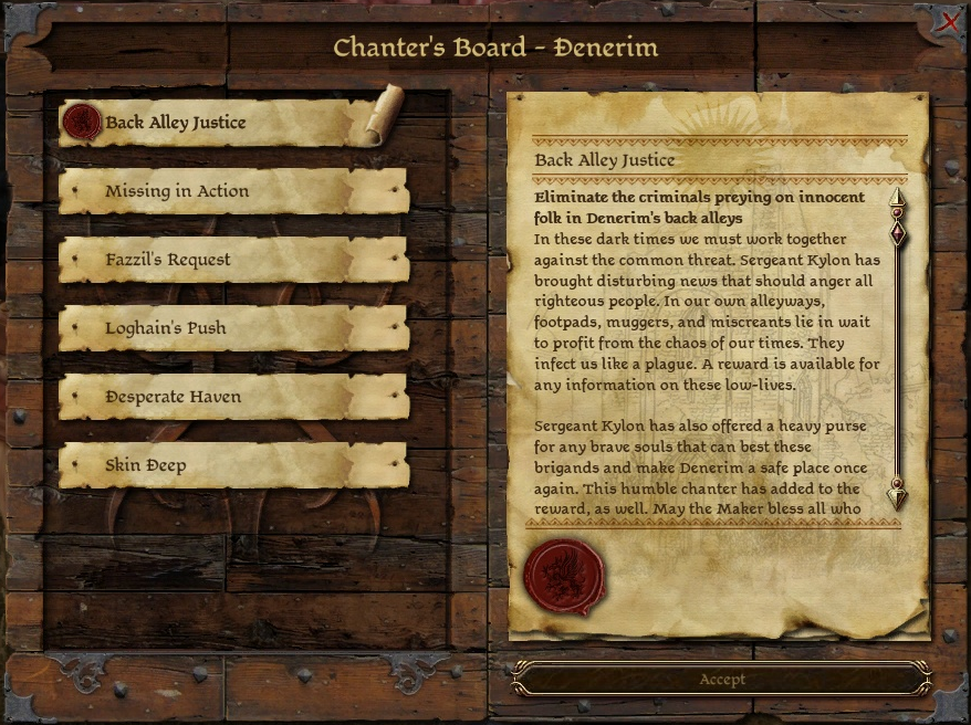 Chantry Quest Rewards at Dragon Age: Origins - mods and community