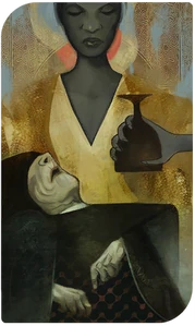 Vivienne neue Tarotkarte wenn das Herz der Schneewyvern übergeben wird