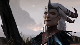 Flemeth se reune con  y le guía para escapar de 