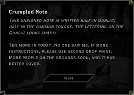 Crumpled Note