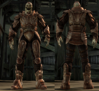 A set of Darkspawn Plate Armor for a Hurlock