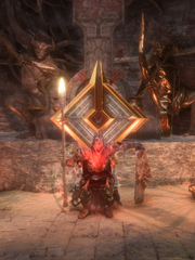 Slaughter of the Pillars sitting on its throne