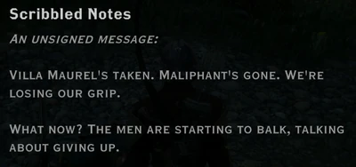 Unsigned scribbled notes.png (228 KB) Looted from freemen after Maliphant's death