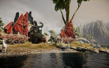 Das Lager der Dalish am Fluss