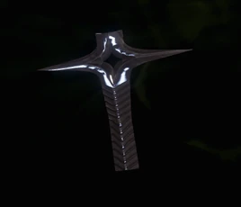 Bp. Geschärfter Doppelklingengriff