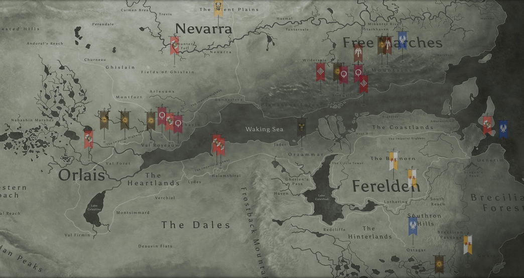 dragon age ferelden map dragon age ferelden map