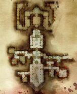 Ruined temple (first floor), The Scrolls of Banastor locations {Note: The location of the first scroll is marked incorrectly on the map. Check the room just above, on the left.}