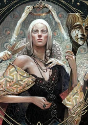 Cover art of Celene from Dragon Age: The Masked Empire
