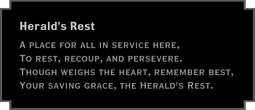 Herald's Rest (plaque) 0