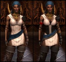 DA2 Threads of the Eastern Seas - Before and After Comparison - Isabela companion armor