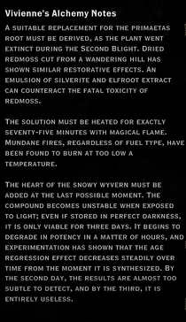 Vivienne's Alchemy Notes