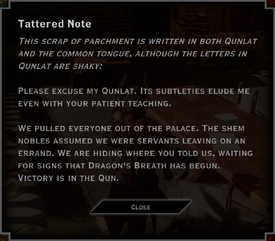 Tattered Note