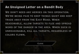 Letter1 East Road Bandits