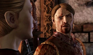 Teagan mit Isolde in Dragon Age: Origins