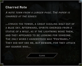Charred Note